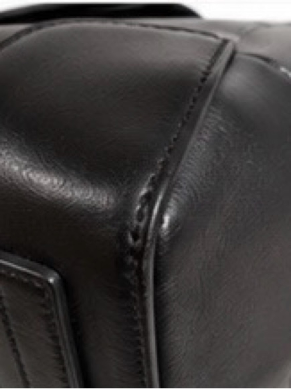 Ralph Lauren Ricky 33 Black Soft Calfskin Leather Satchel Made in Italy - Picture 9 of 12